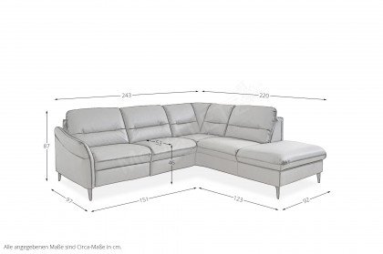 ZE-EM20034 von Zehdenick - Ecksofa Variante rechts slate