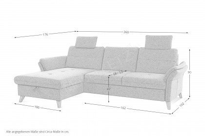 Göteborg von Sit & More - Eckgarnitur Variante links khaki