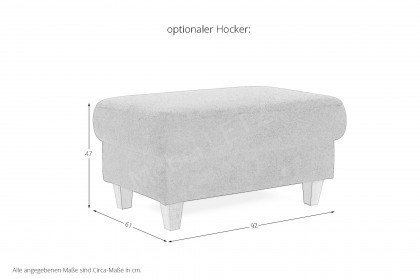 Farö von Sit & More - Ecksofa Variante links espresso