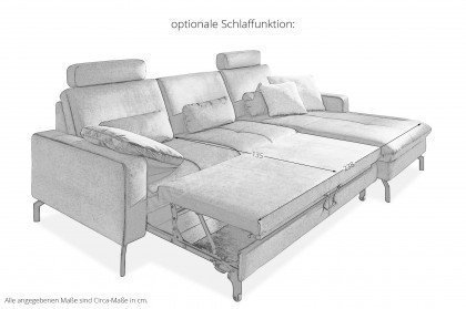 MP-IN20110 von Megapol - Ecksofa Variante rechts olive