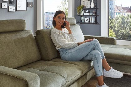 MP-IN20110 von Megapol - Ecksofa Variante rechts olive