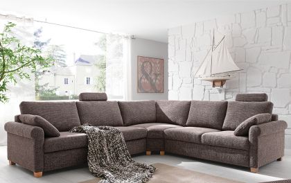 Intermezzo-2.0 von Candy - Eckgarnitur Ausführung rechts taupe