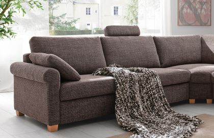 Intermezzo-2.0 von Candy - Eckgarnitur Ausführung rechts taupe