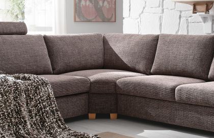 Intermezzo-2.0 von Candy - Eckgarnitur Ausführung rechts taupe