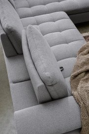 Lenny von ADA Mindful Living - Eckgarnitur rechts hellgrau