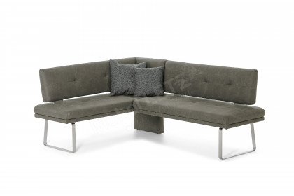Step Two von K+W Polstermöbel - Eckbank mit Kufen in Edelstahloptik