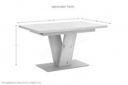 Step Two von K+W Polstermöbel - Eckbank mit Kufen in Edelstahloptik
