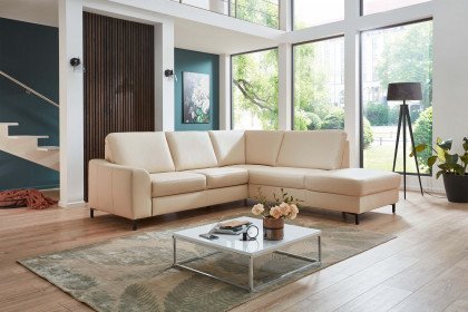 PN-EM21079 von Polinova - Ledersofa Variante rechts ecru