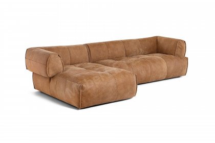 Vivo von Easy Sofa - Ecksofa Ausführung links camel