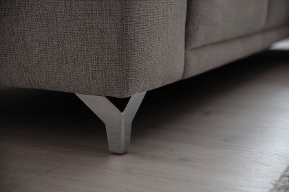 Matino von Candy - Ecksofa Ausführung rechts silver