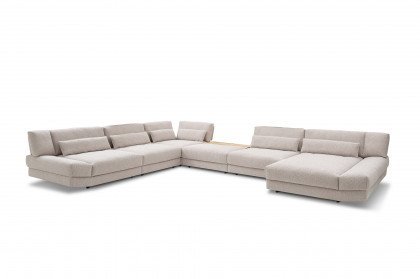 Lounge-LE22 von Easy Sofa - Wohnlandschaft links lehm