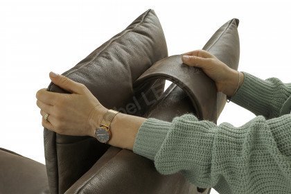 KOINOR Edit 2 - Ledersofa schoko