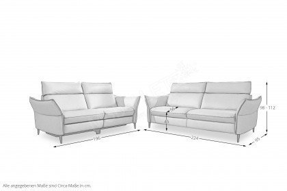 HU-RL21014 von Hukla - Leder-Duo pearl