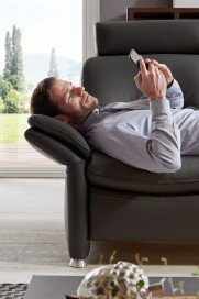 HU-SF15058 von Hukla - Ledergarnitur anthrazit