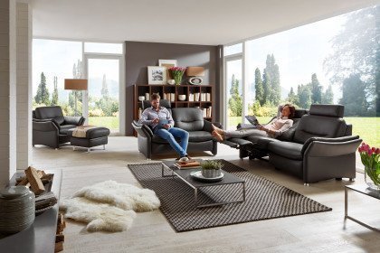 HU-SF15058 von Hukla - Ledergarnitur anthrazit