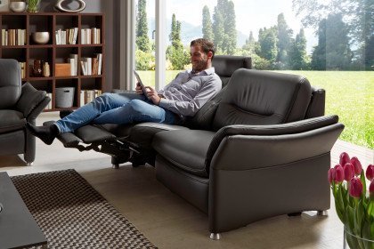 HU-SF15058 von Hukla - Ledergarnitur anthrazit