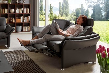 HU-SF15058 von Hukla - Ledergarnitur anthrazit