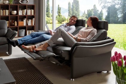 HU-SF15058 von Hukla - Ledergarnitur anthrazit