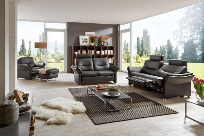 HU-SF15058 von Hukla - Ledergarnitur anthrazit