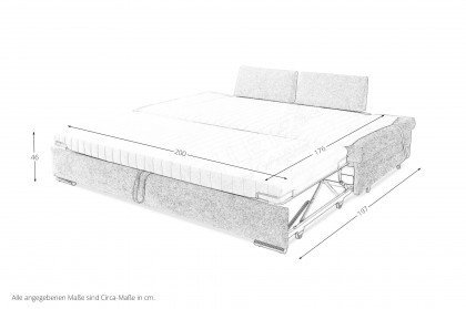 Ronja-Sleep von Bali - Schlafsofa hellgrau