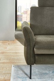 ZE-EM20156 von Zehdenick - Ecksofa Ausführung rechts olive