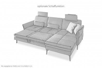ZE-EM20156 von Zehdenick - Ecksofa Ausführung rechts olive