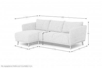 Spring-LE22 von Vilmers - Eckgarnitur links ivory
