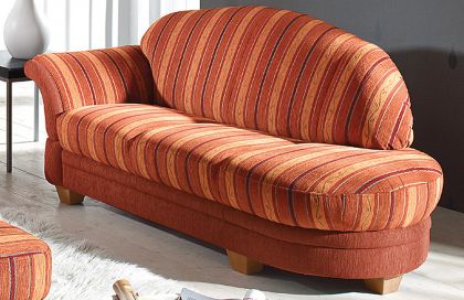 S344 Wallis von Ponsel - Sofagruppe rot-gestreift