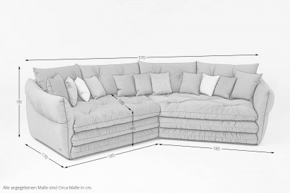 Tivoli von Schröno - Bigsofa rot