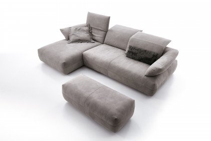 KOINOR Avivo - Ledergarnitur Variante links asphalt