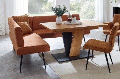 Step Two von K+W Polstermöbel - Eckbank in der Farbe Cognac