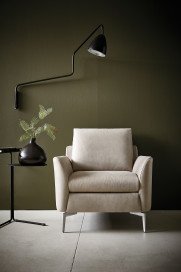 KOINOR Famous - Ecksofa Ausführung links grau