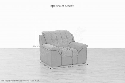 Antalia von Grant Factory - Polstersofa rechts dunkelgrau-anthrazit