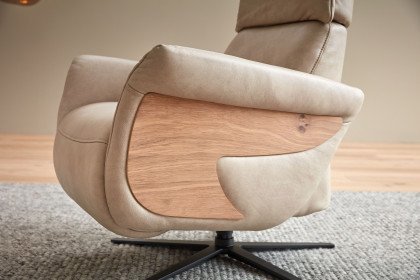 4150 von Himolla - Ledersofa Ausführung rechts elfenbein