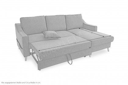 Valentina von Benformato - Eckgarnitur rechts anthrazit