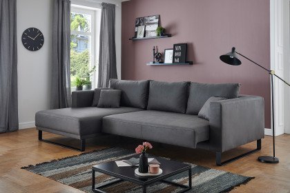 Loft-LE22 von AZ Iwaniccy - Polstersofa links dunkelgrau