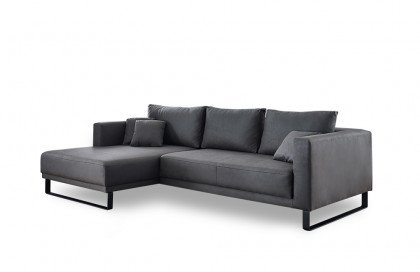 Loft-LE22 von AZ Iwaniccy - Polstersofa links dunkelgrau