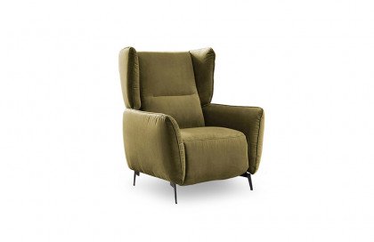 Lennja von Skandinavische Möbel - Ohrensessel olive