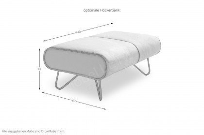 KOINOR Gismo - Ledersofa cougar