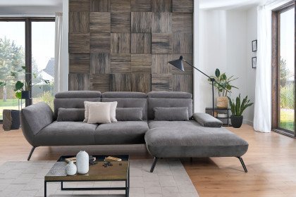 Seattle von Poco - Couchgarnitur Variante rechts grau