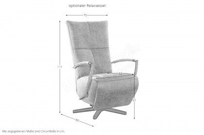 Seattle von Poco - Couchgarnitur Variante rechts grau
