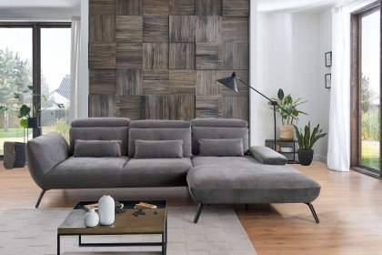 Seattle von Poco - Couchgarnitur Variante rechts grau