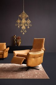 1178 von Himolla - Ledersofa Ausführung links mais