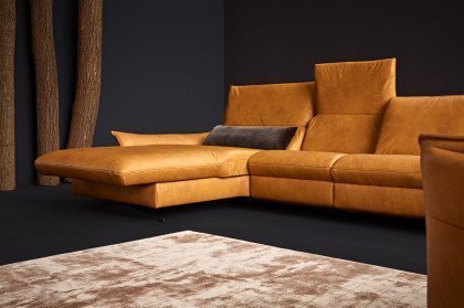 1178 von Himolla - Ledersofa Ausführung links mais