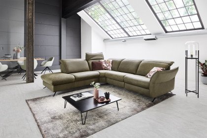 HU-RL17008 von Hukla - Polsterecke Variante links olive