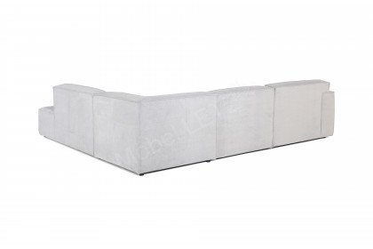 Loki-LE23 von Easy Sofa - Ecksofa rechts hellgrau