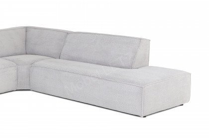 Loki-LE23 von Easy Sofa - Ecksofa rechts hellgrau