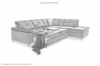 MP-IN20050 von Megapol - Ecksofa rechts steel