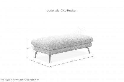 MP-IN22025 von Megapol - Ecksofa Variante rechts silver