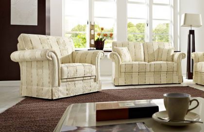 Imperial-LE21 von Schröno - Polstergarnitur beige gemustert